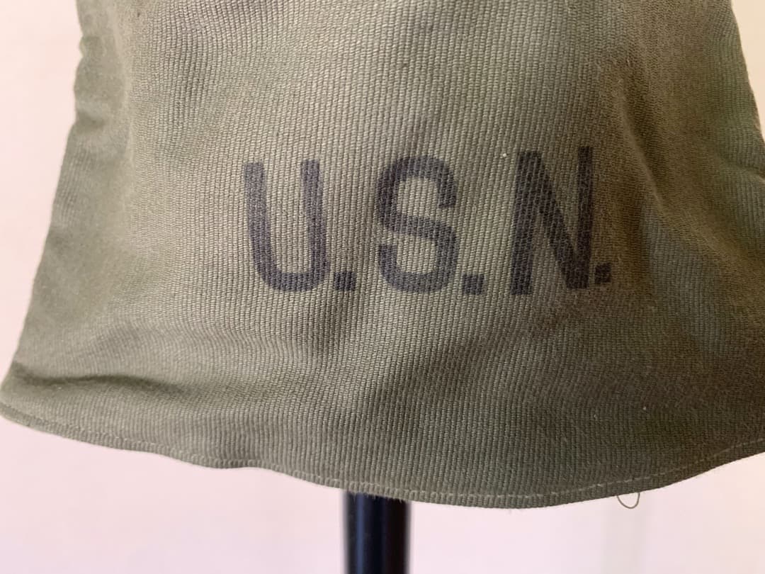 1940s 未使用 デッドストック 米軍 実物 USN デッキキャップ ③