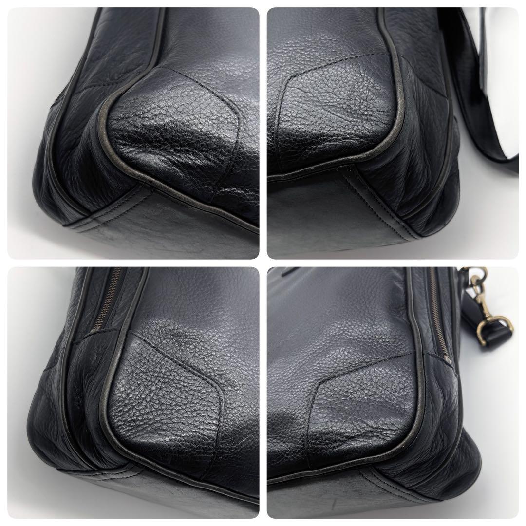 A633【美品】COACH CROSBY オールレザー ブリーフケース 2WAY