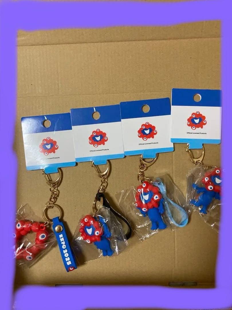 ラスト　大阪万博　立体キーホルダーA.B.C ロゴマーク