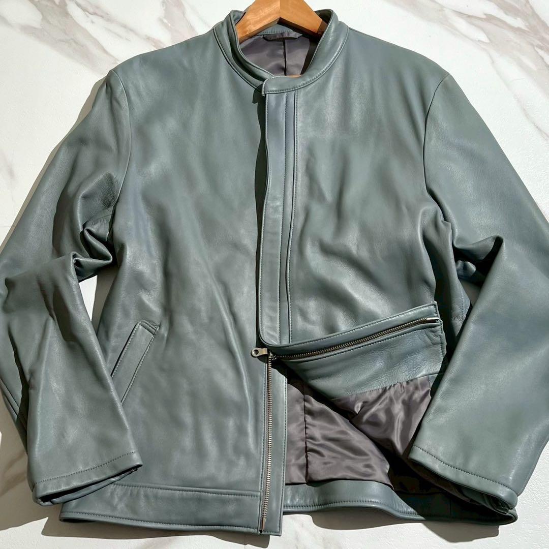 【希少✨3XLサイズ】メンズメルローズ ラムレザー ライダースジャケット