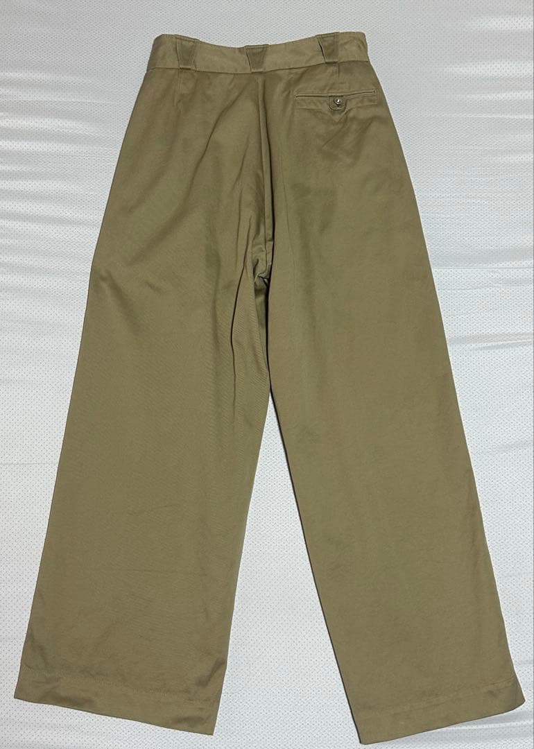 フミカウチダ UNIFORM WEAPON 2-TUCK PANTS 36