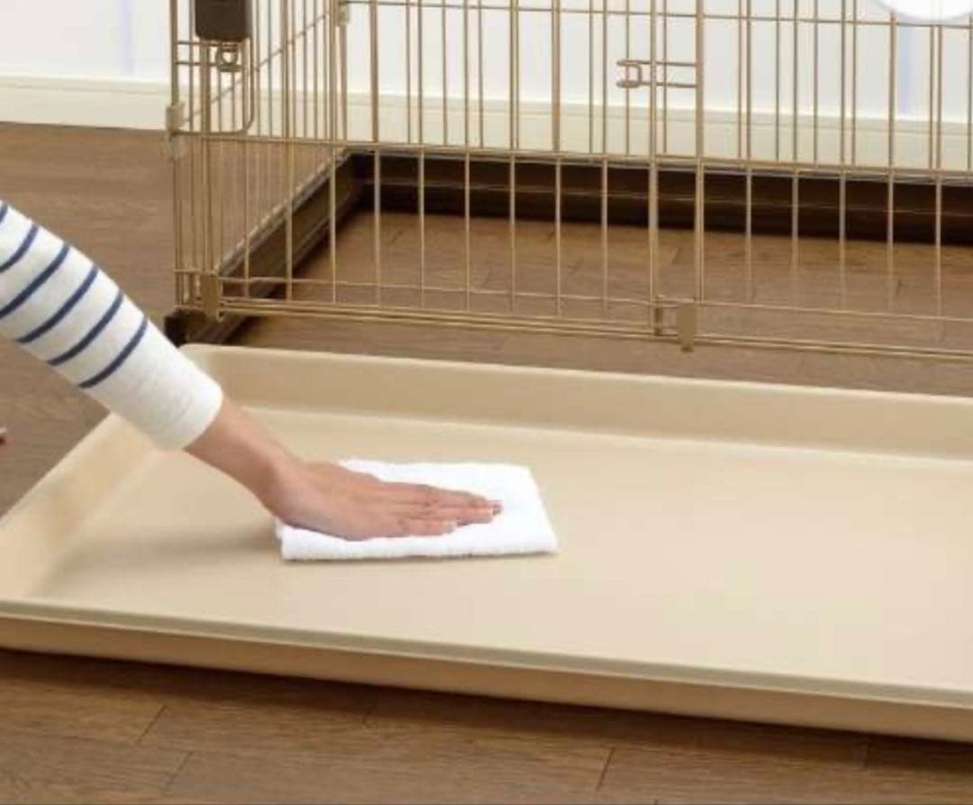 木製お掃除簡単サークル９０－６０ ダークブラウンケージ・小屋（犬用）