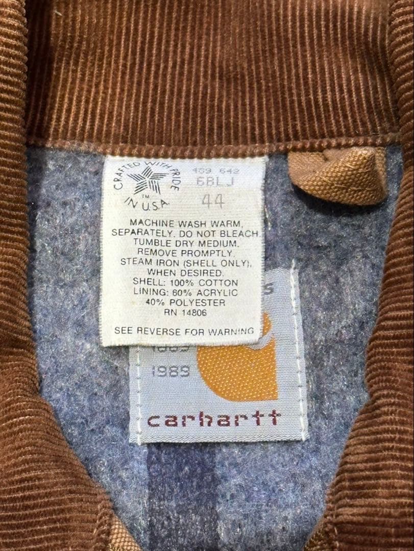 Carhartt デトロイトジャケット 80s USA製 100周年記念 星タグ