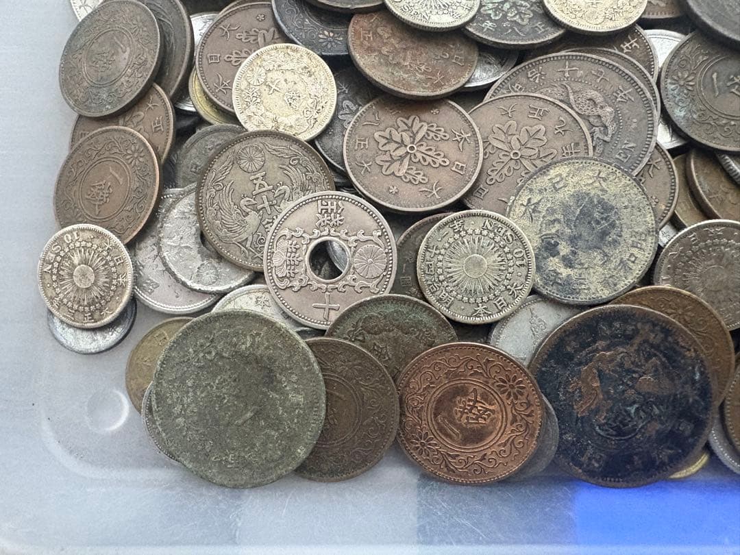 古銭まとめ　1374g 銀貨　銅貨　大量
