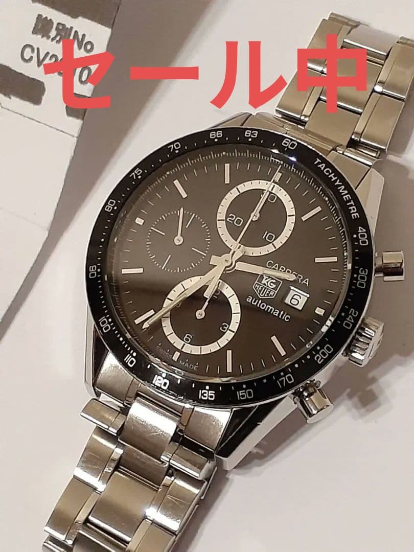 OH済　タグホイヤー CV2010 カレラ タキメーター　自動巻き腕時計