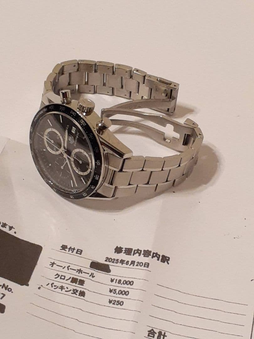 OH済　タグホイヤー CV2010 カレラ タキメーター　自動巻き腕時計