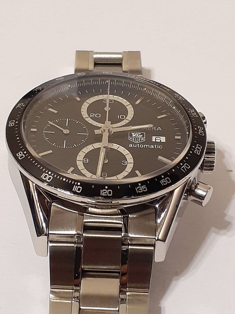 OH済　タグホイヤー CV2010 カレラ タキメーター　自動巻き腕時計