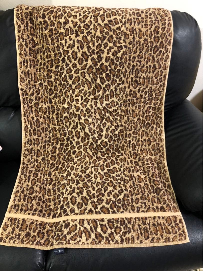 新品★ 貴重ヴィンテージ アメリカ製　ラルフローレン バスタオル 豹柄