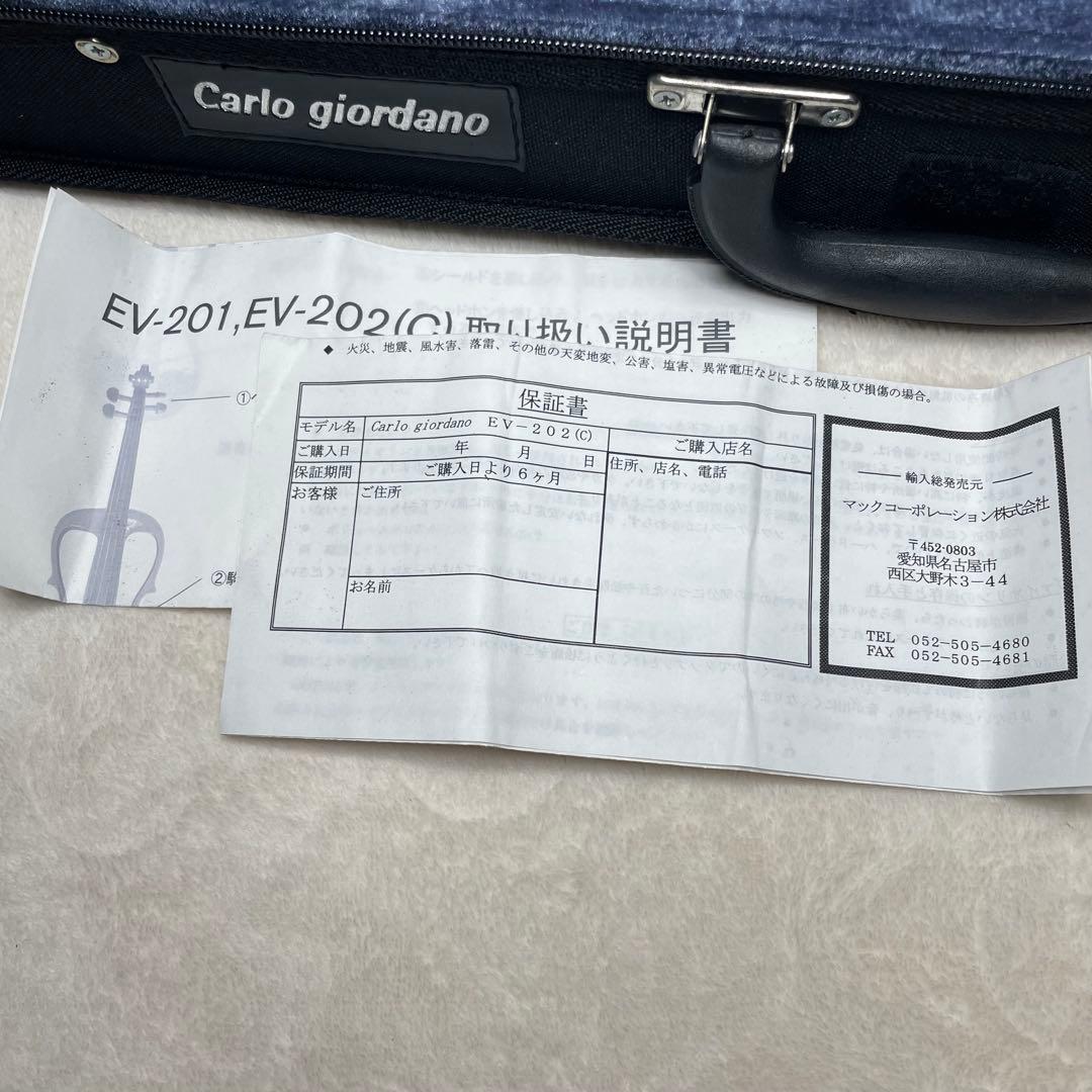 Carlo Giordano カルロジョルダーノ EV-202 エレキバイオリン