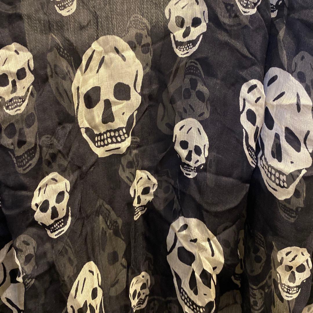 【a】Alexander McQueen スカル柄バンダナ