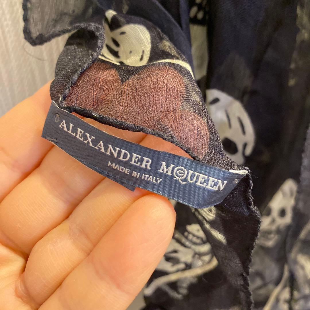 【a】Alexander McQueen スカル柄バンダナ