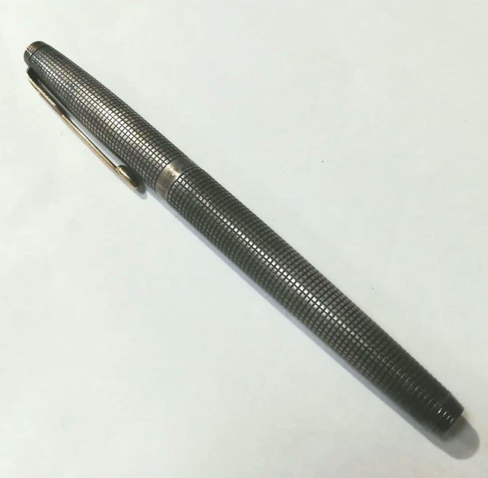 【KM】PARKER　ペン先14K　パーカー　万年筆　スターリングシルバー