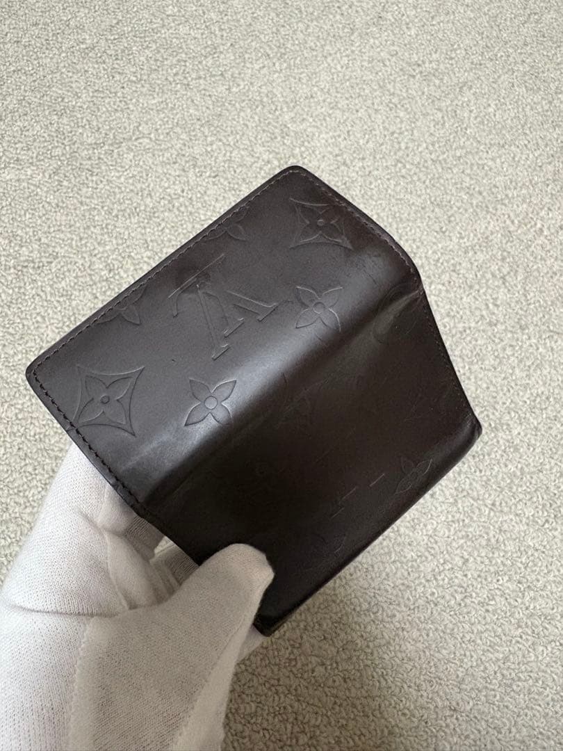 ルイヴィトン モノグラムグラセ 6連 キーケース 濃茶