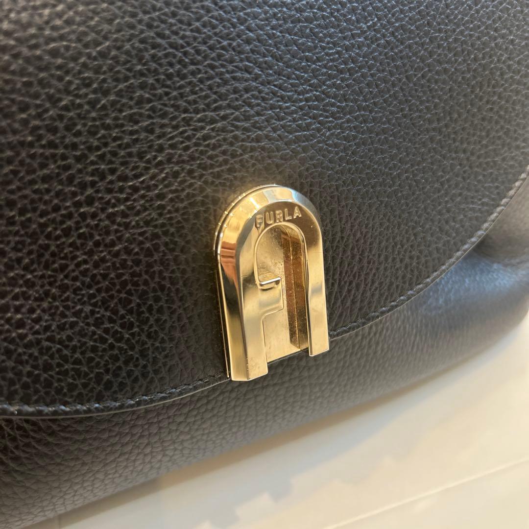 美品 FURLA フルラ スリーク 2way ハンドバッグ ショルダーバッグ