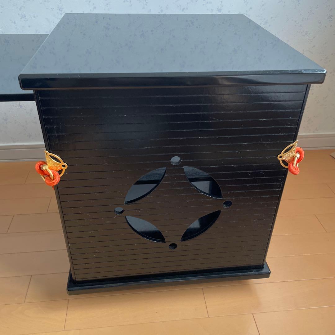 送料込【立礼棚】　御園棚　椅子２客付　組立式　電熱器　立礼棚① プレゼント品あり