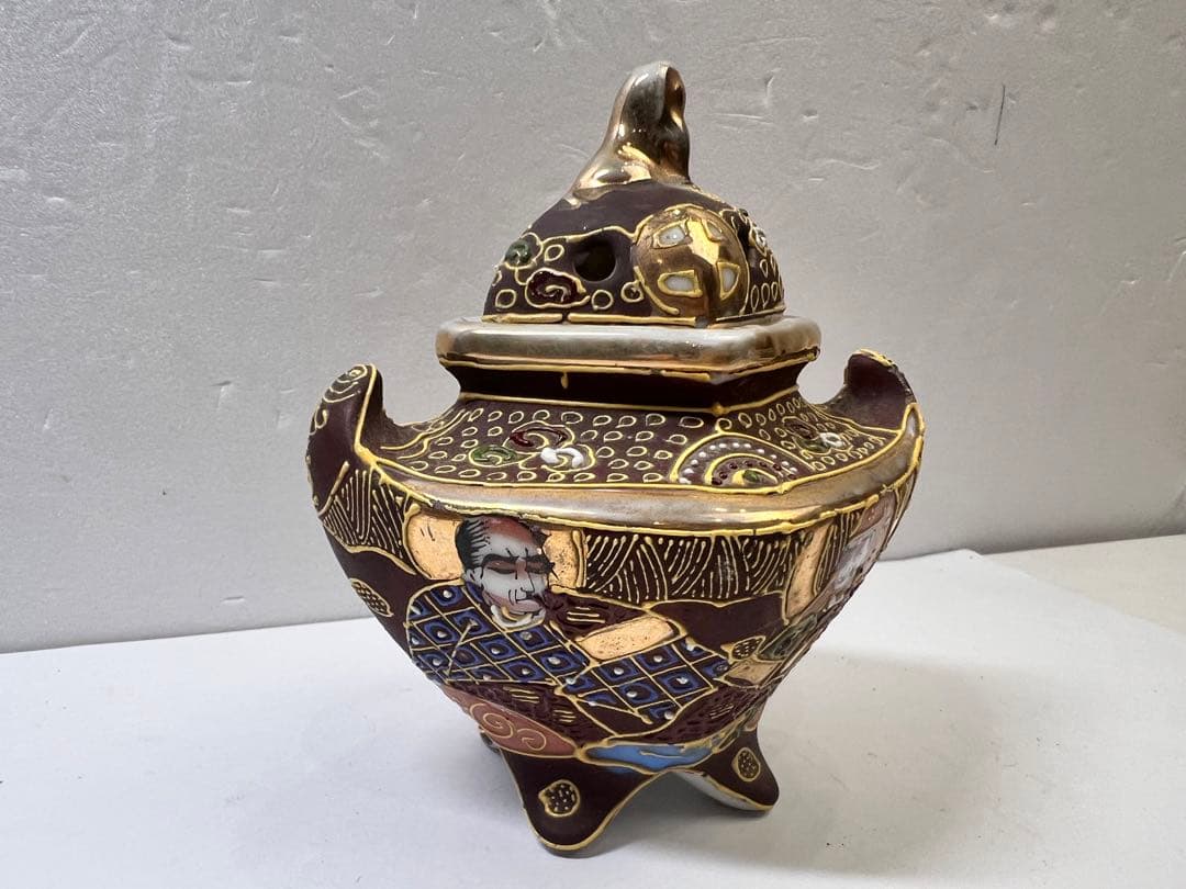 時代物　九谷焼　香炉　アンティーク　早い者勝ち