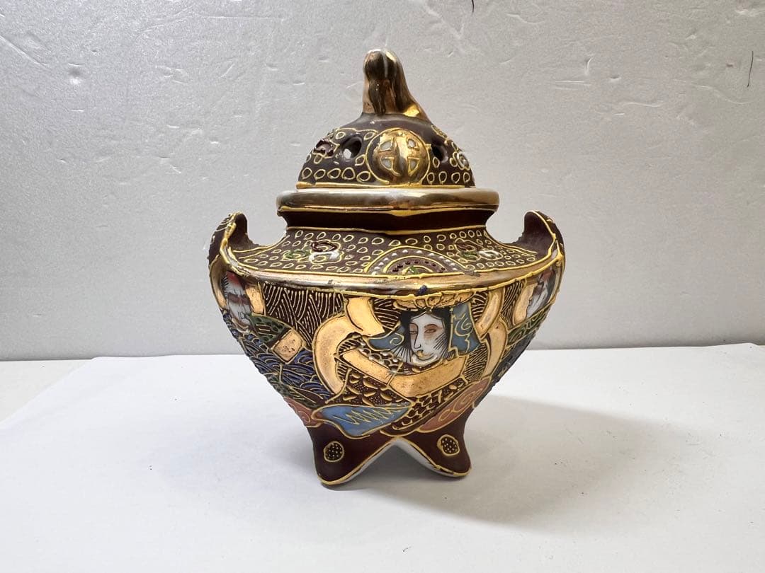 時代物　九谷焼　香炉　アンティーク　早い者勝ち