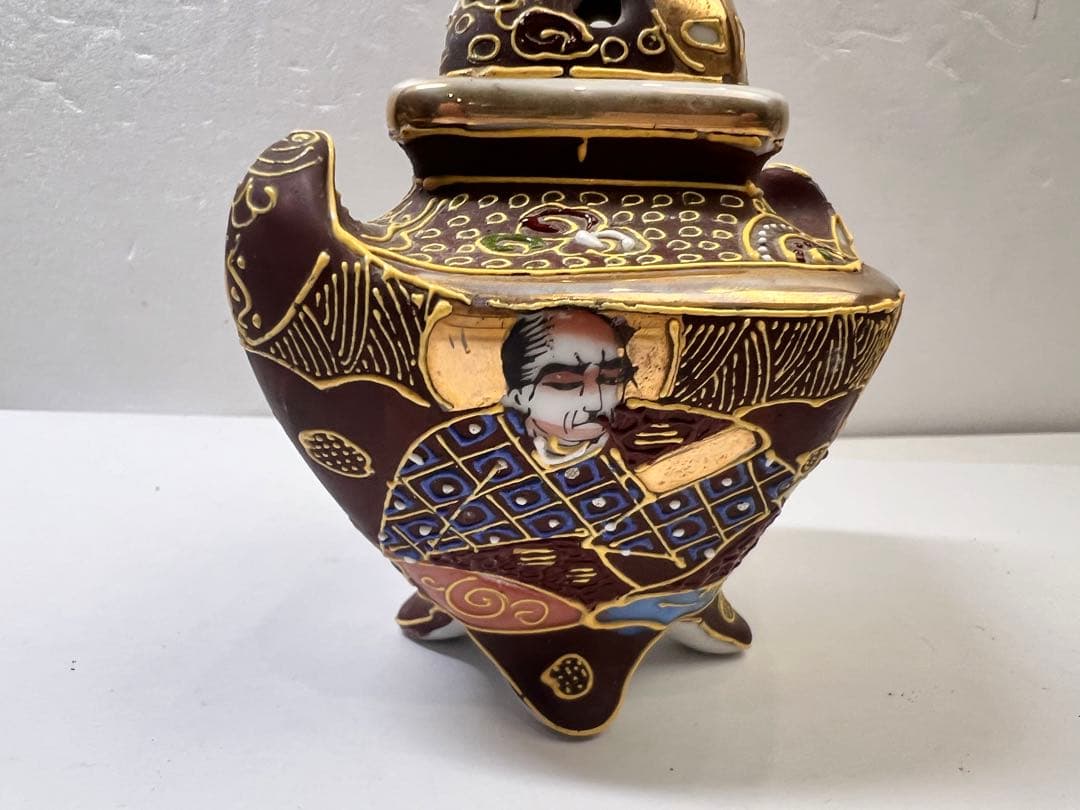 時代物　九谷焼　香炉　アンティーク　早い者勝ち