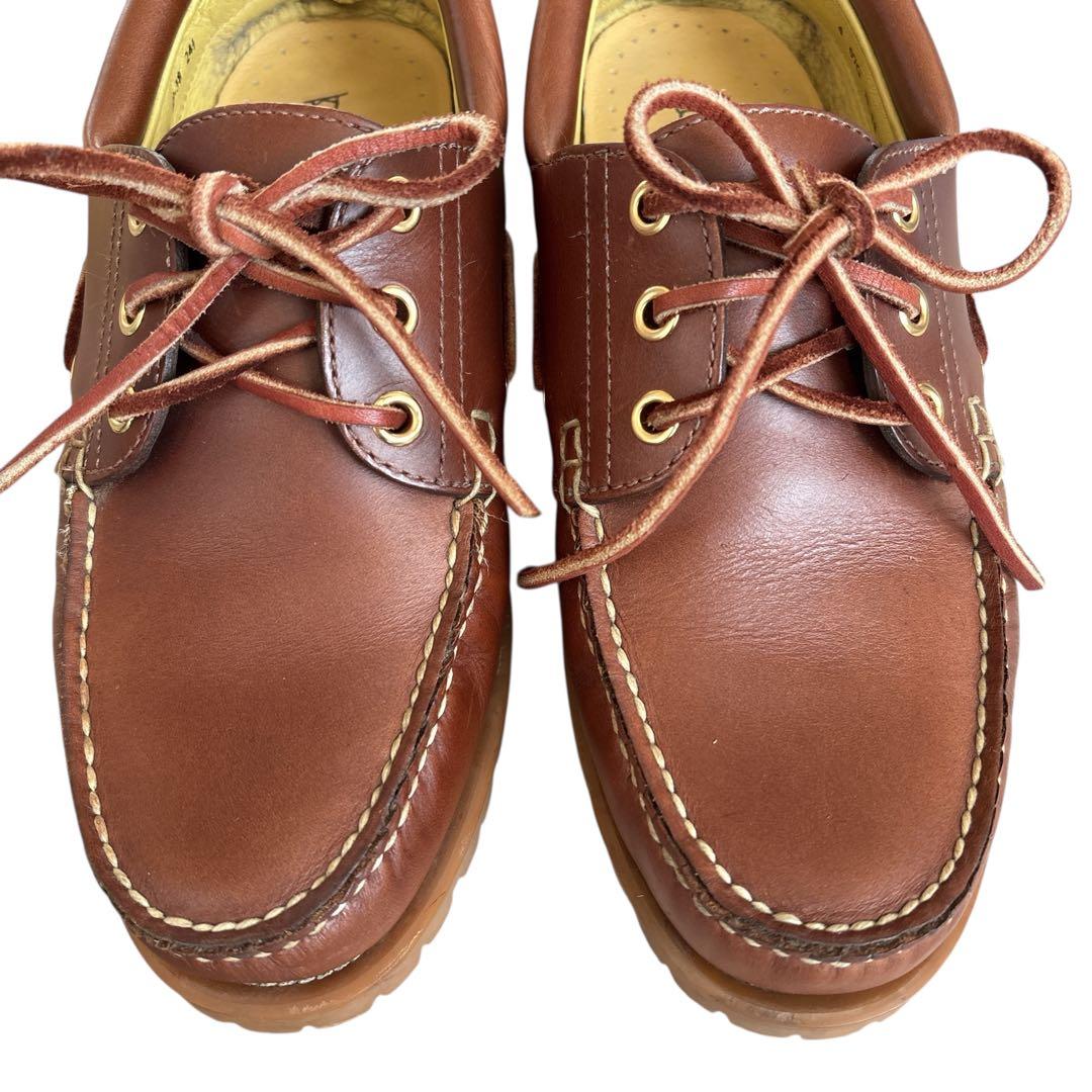 美品✨ リーガル デッキシューズ （24.5㌢） JE-38 ブラウン 3eye