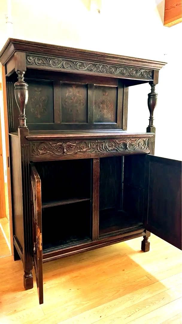 【送料込み】木製アンティーク家具/サイドボード