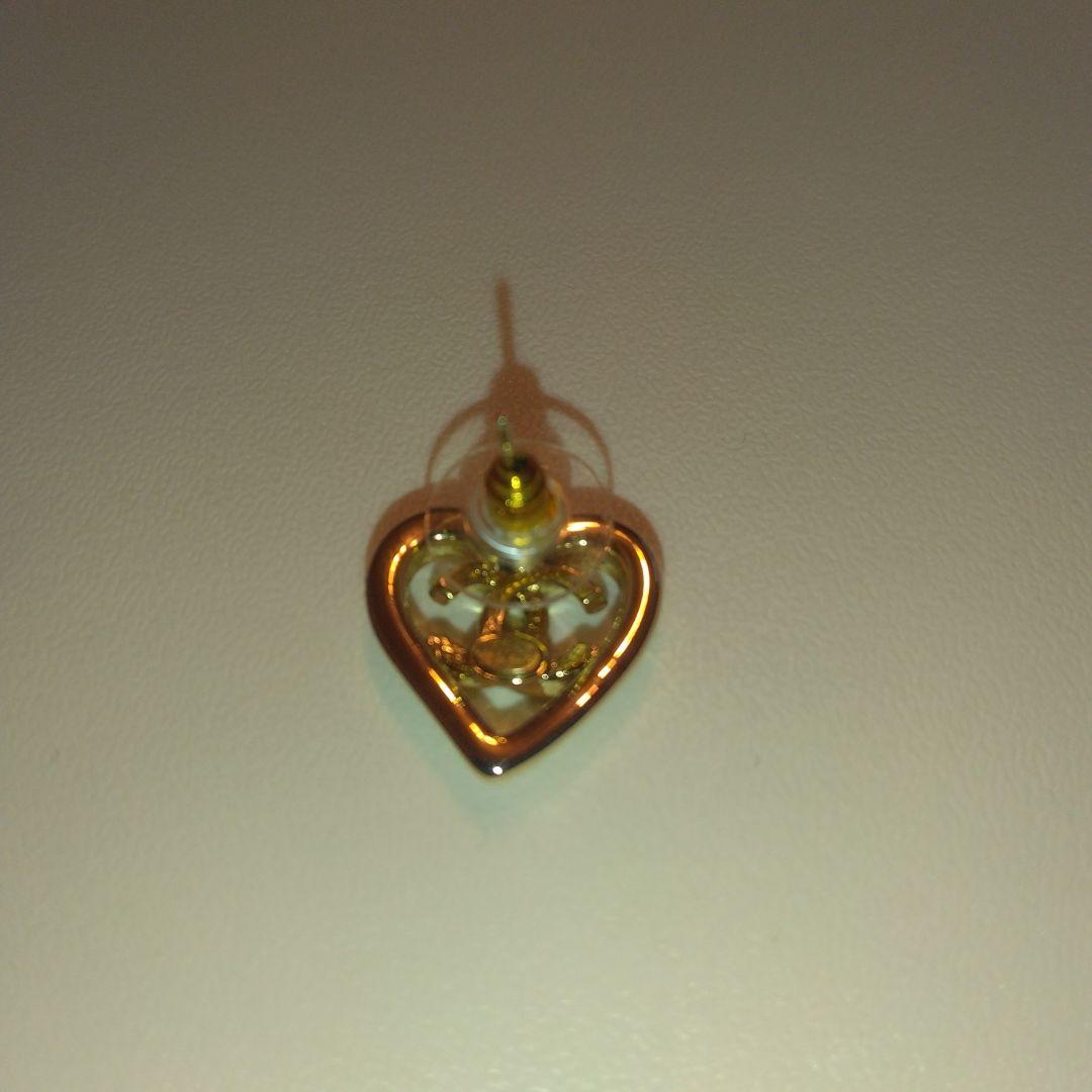 【極美品】CHANEL シャネル / ハート CC ロゴ ピアス　ココマーク