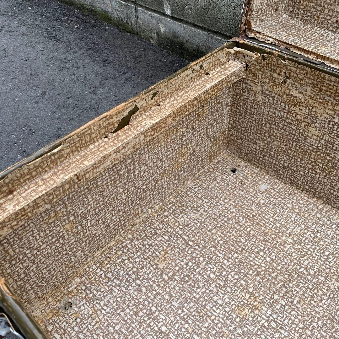 アンティーク木製トランクケース