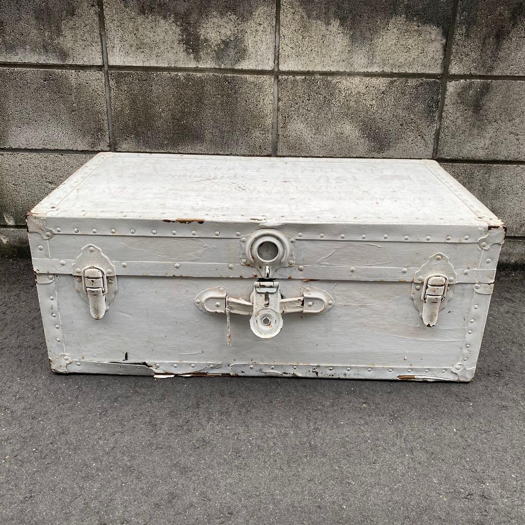 アンティーク木製トランクケース