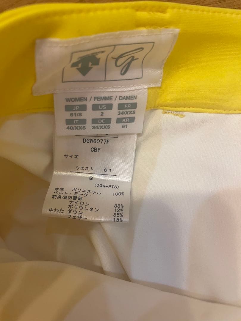デサントゴルフ　ダウンジャケット　ダウンスカート　セットアップ　防寒　上下セット