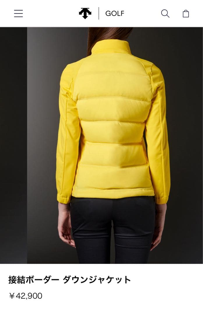 デサントゴルフ　ダウンジャケット　ダウンスカート　セットアップ　防寒　上下セット