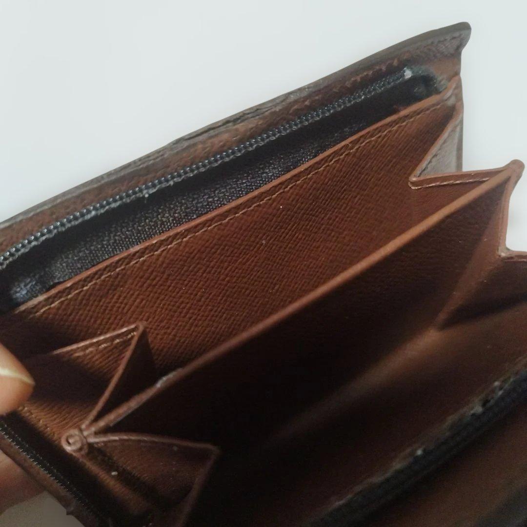 LOUIS VUITTON 三つ折り財布 ブラウン