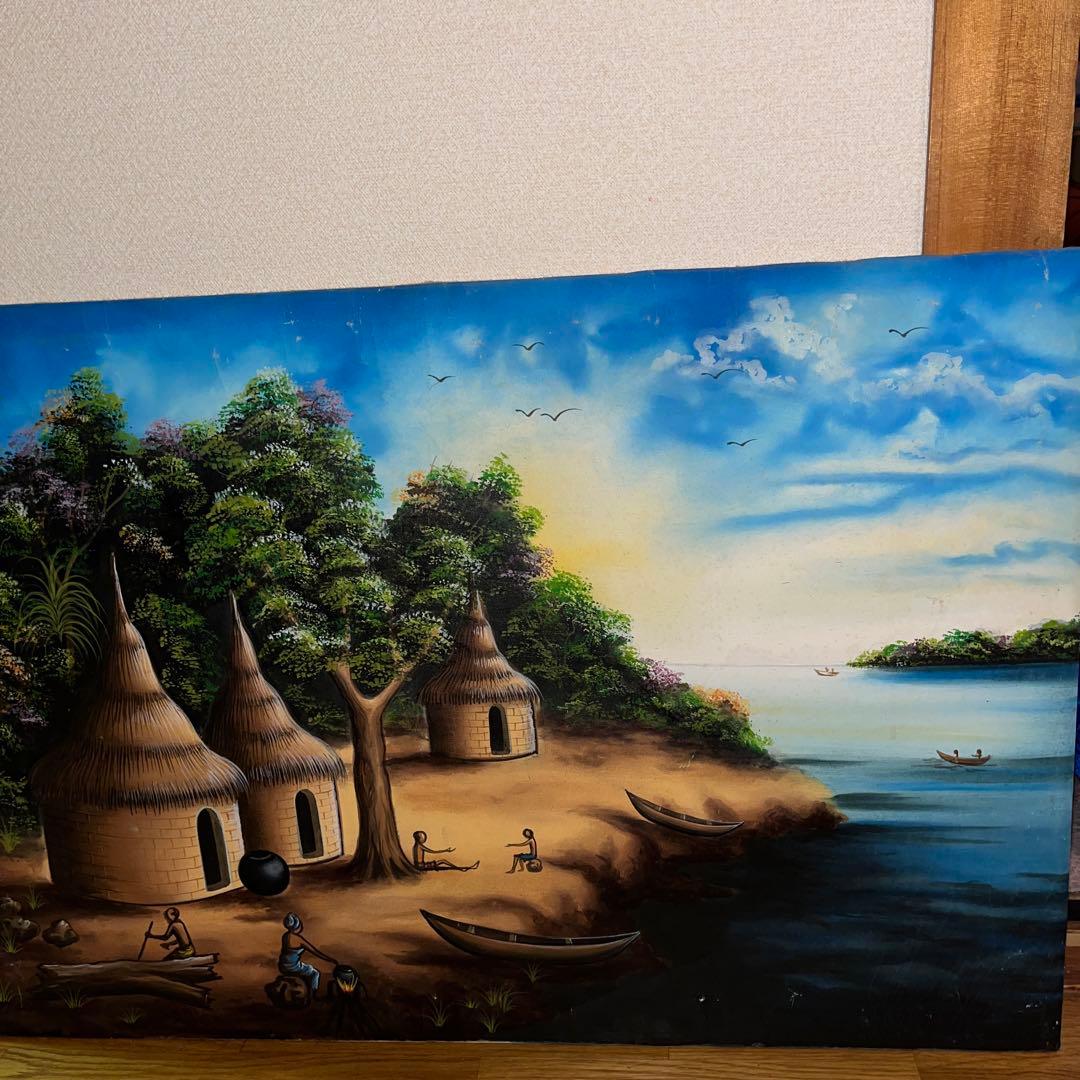 ナイジェリアの油絵