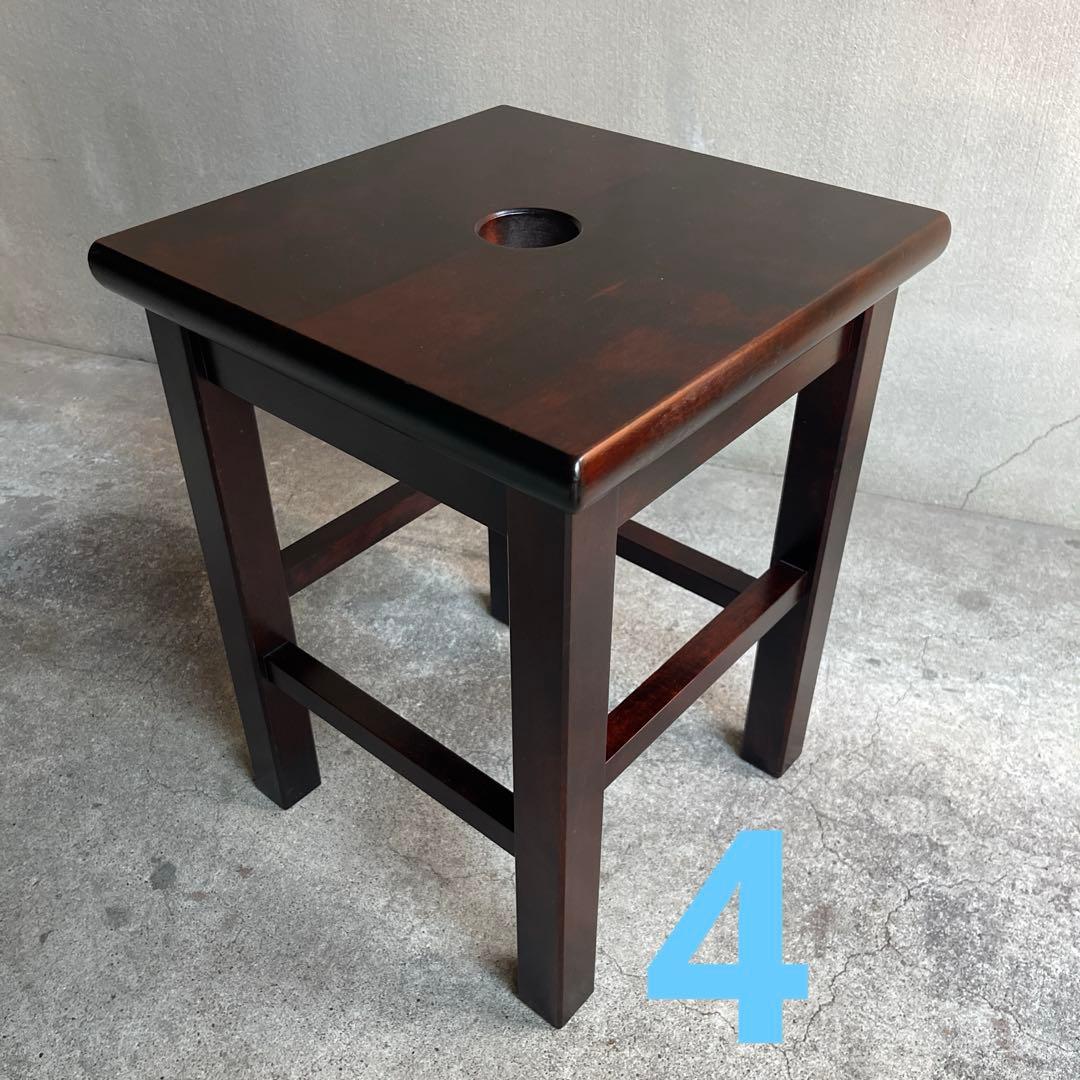 北海道民芸家具　樺材スツール　オールドヴィンテージ