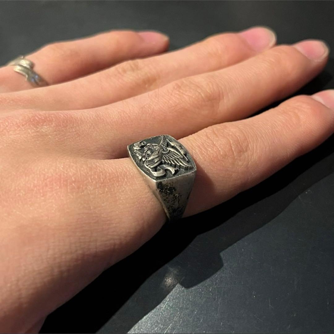 SILVER925 EAGLE SIGNET RING/シルバー/リング