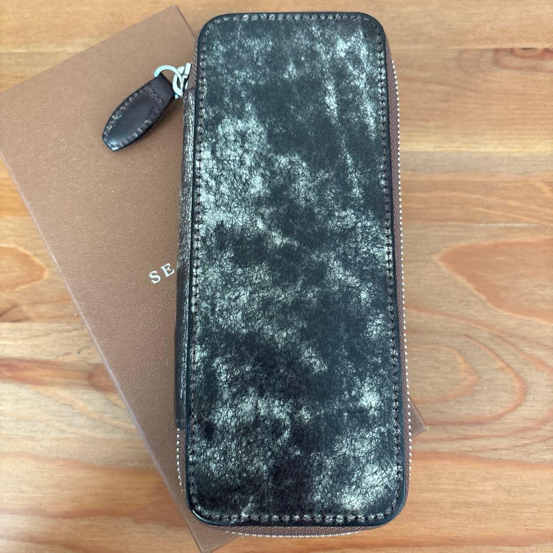 SEASAR Ductダクトペンケース　マルゴーフォグ　カスターニャ　レザー筆箱