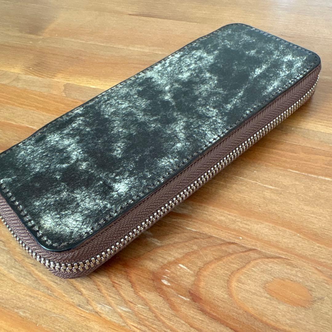 SEASAR Ductダクトペンケース　マルゴーフォグ　カスターニャ　レザー筆箱