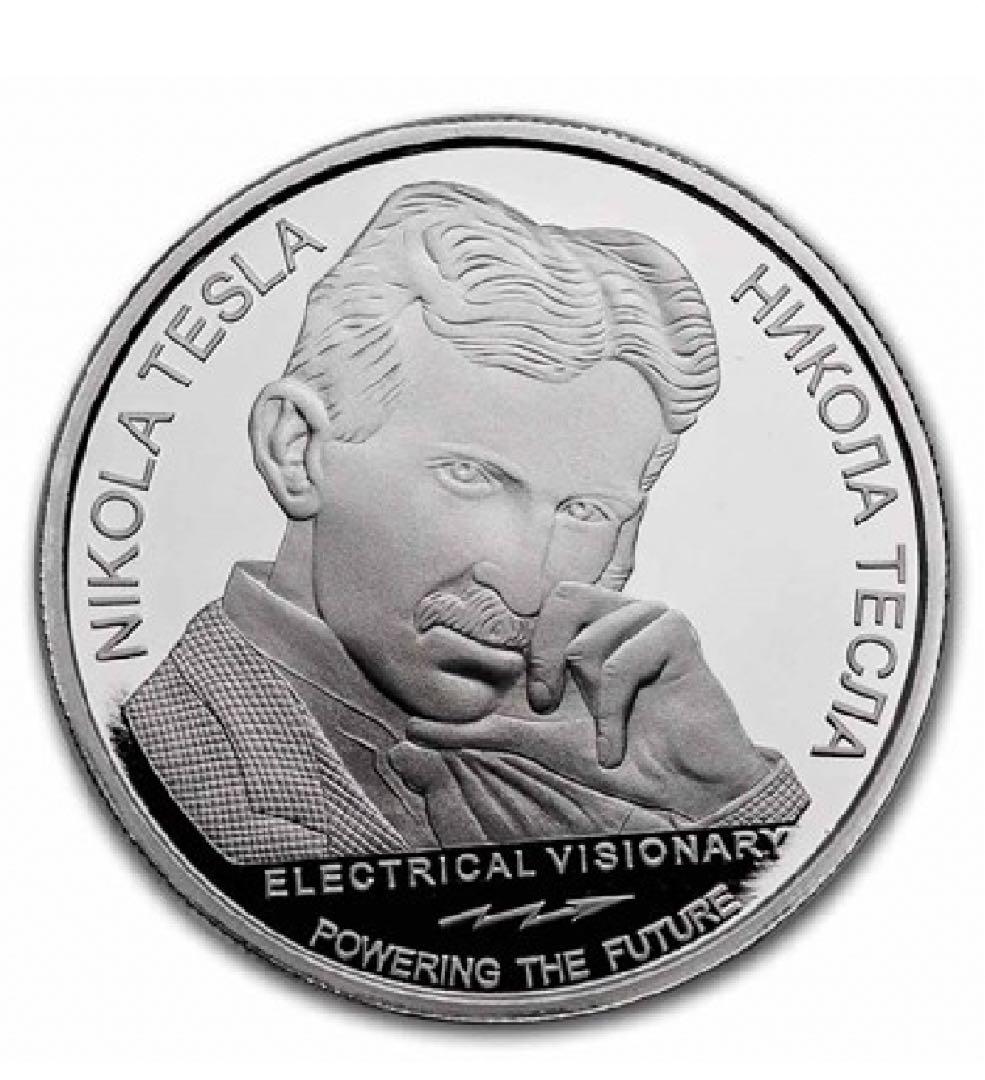 2023年　テスラ銀貨　プルーフver 宇宙の秘密　1オンス　1枚