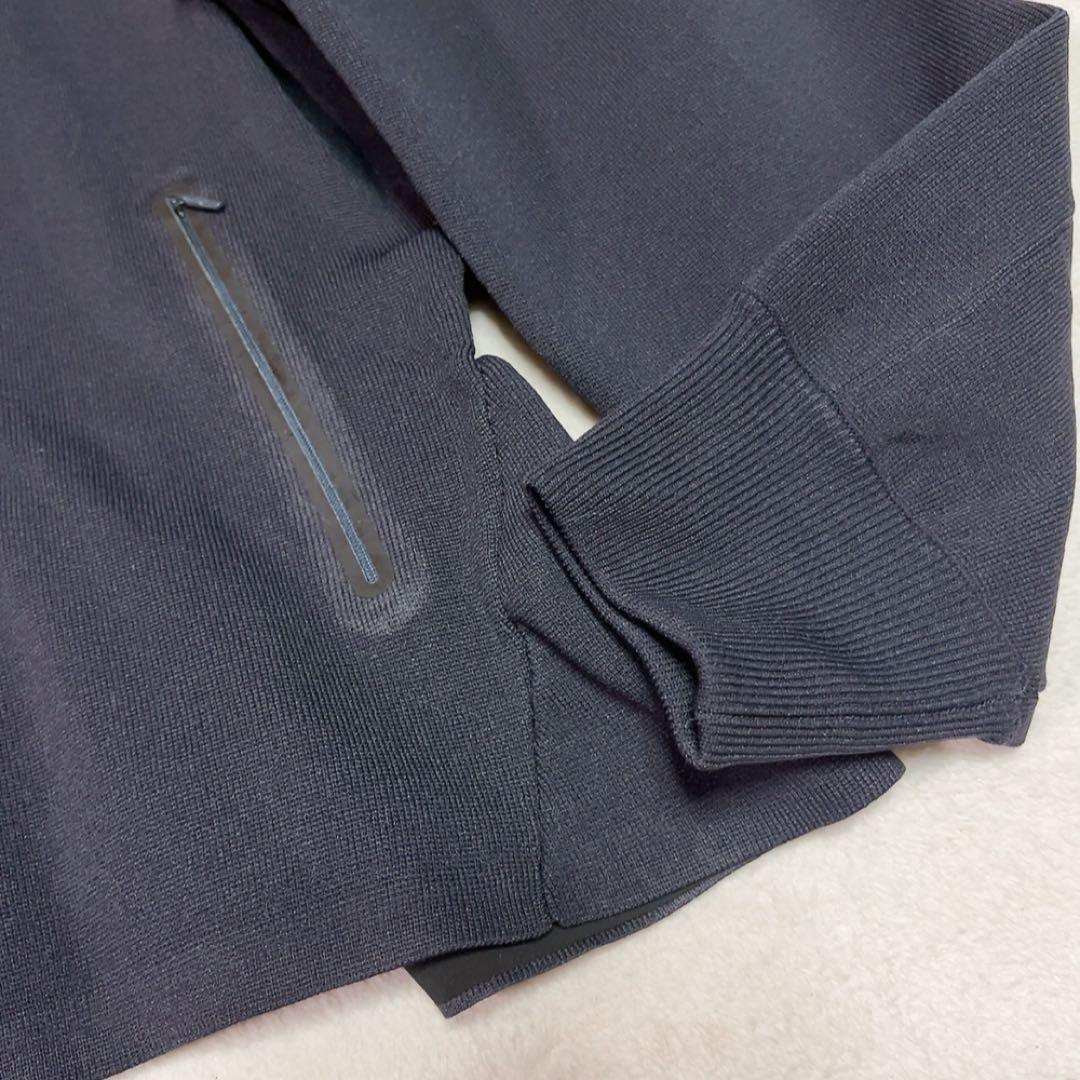 極美品　PGG パーリーゲイツ ジップパーカー ペプラム　ギャザー　ネイビー