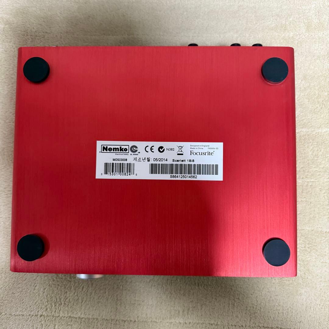 こう　Focusrite Scarlett 18i8 オーディオIF