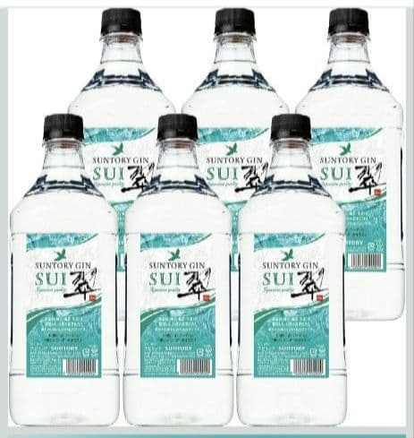 SUNTORY GIN SUI 1800ml 6本セット ポンプ 2個付き 翠