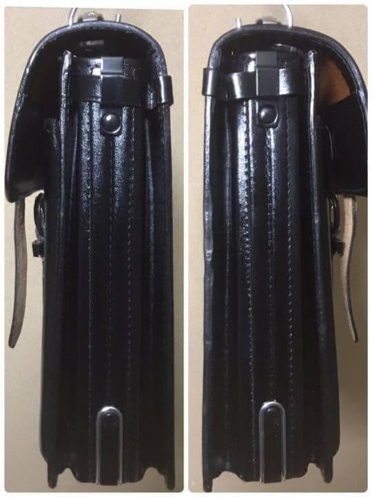 美品　本革　HINOMOTO製 牛革　ダレスバッグ　ビジネスバッグ　ブラック　黒