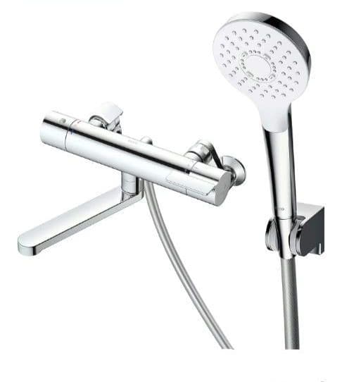 TOTO 壁付サーモスタット混合栓 寒冷地向け TBY01404Z シルバー