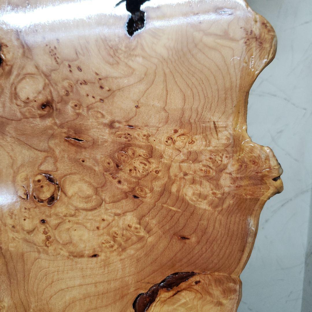 蔵出し特価　花梨こぶ玉杢敷台 約68×45×5cm　無垢材