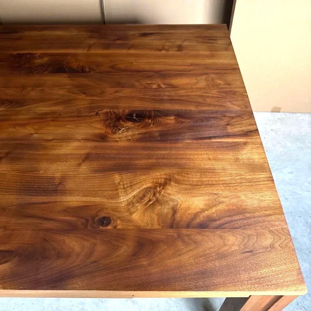 ダイニングテーブル　ウォールナット　無垢　180cm メンテナンス済み　送料込み