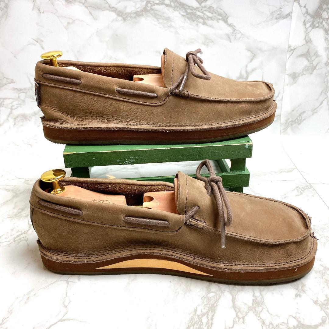 美品 レインボーサンダル モカ ローファー ブラウン 25cm 希少 スリッポン