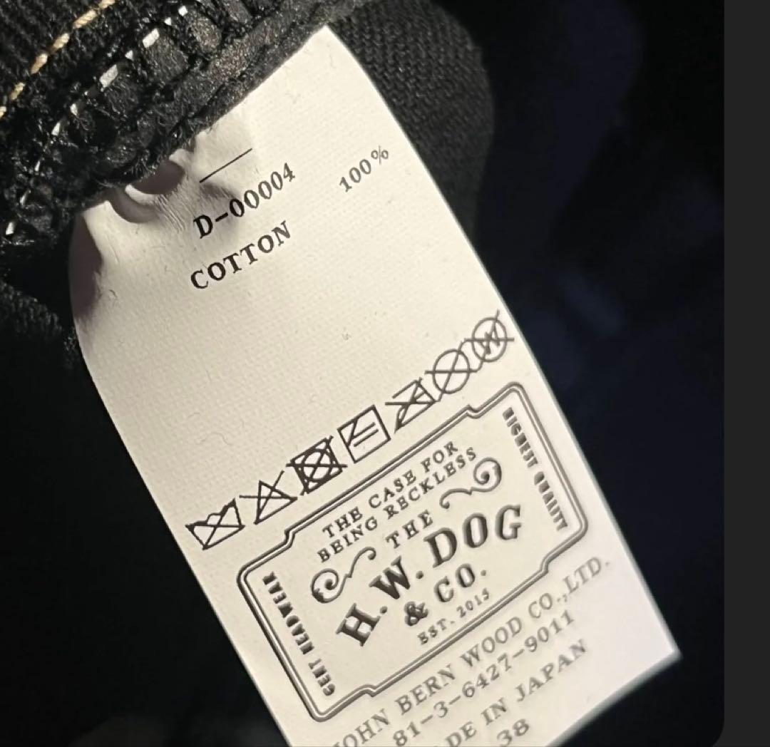 THE H.W.DOG&CO. TRUCKER CAP ブラック 紙幣タグ付き