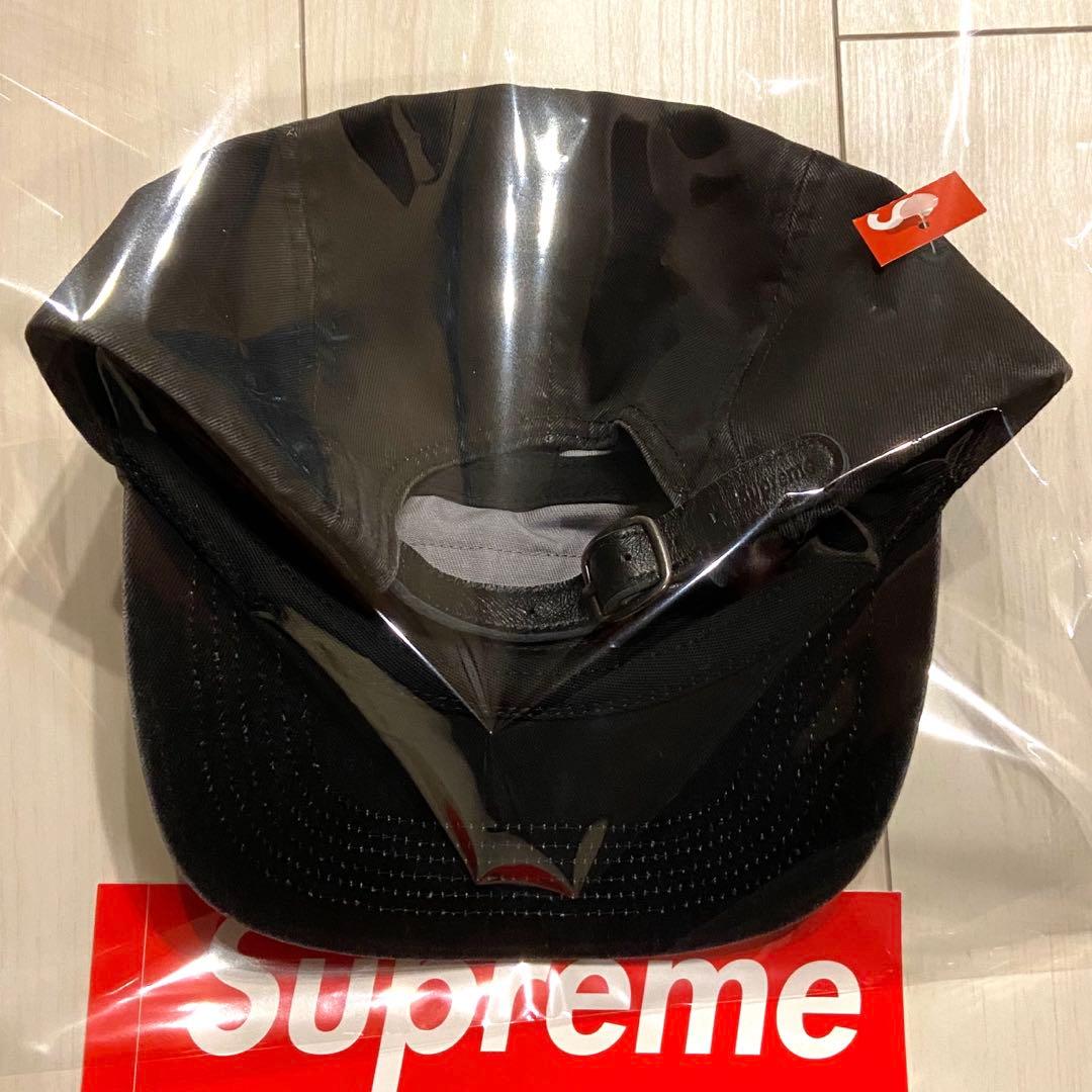 新品 Supreme Washed Chino Twill Camp Cap 黒