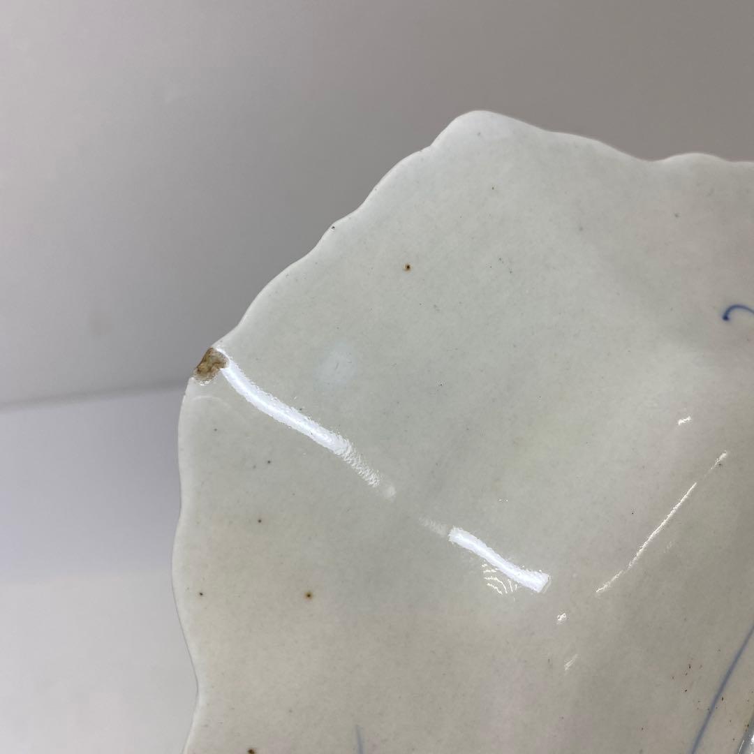 古伊万里　染錦大皿　三ツ組　共箱　タニト　東さ7-0327①