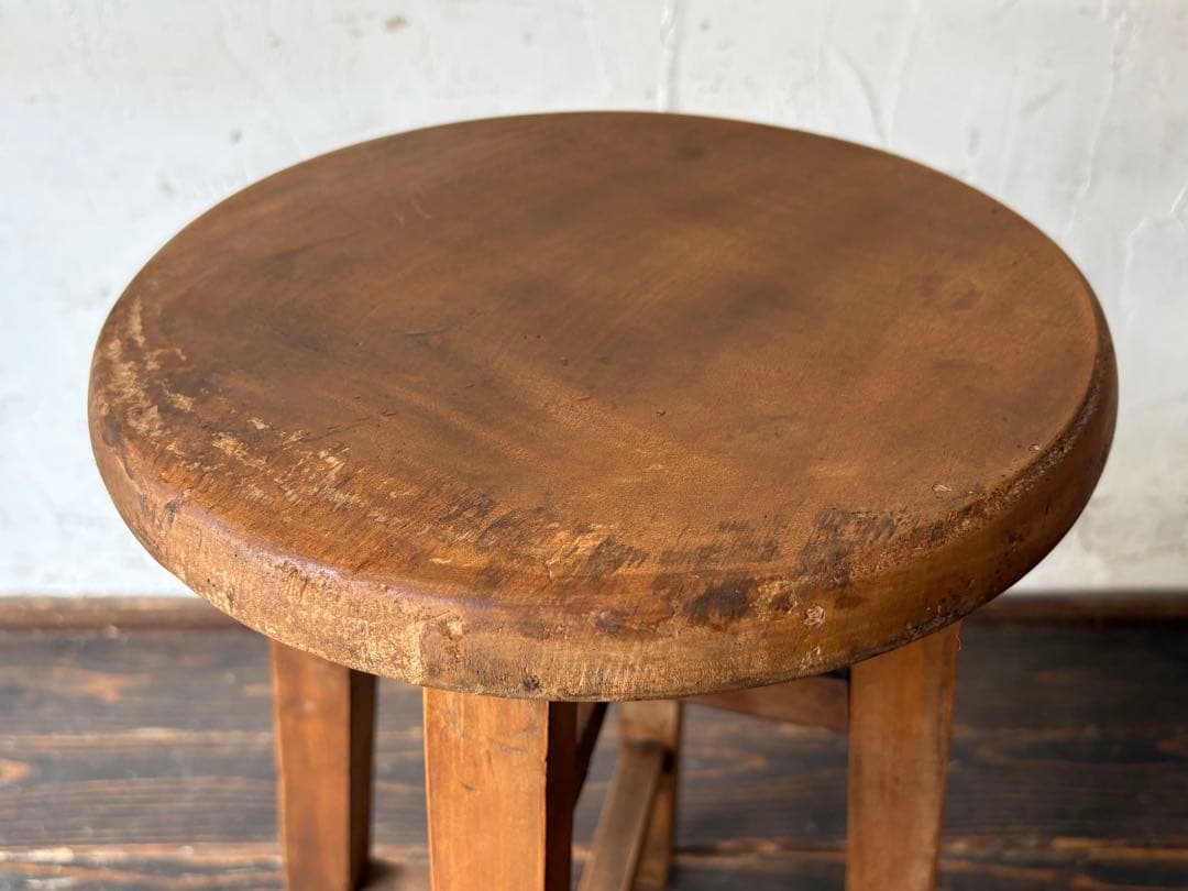 丸椅子 木製シンプルスツール　子椅子