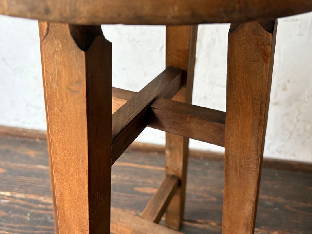 丸椅子 木製シンプルスツール　子椅子