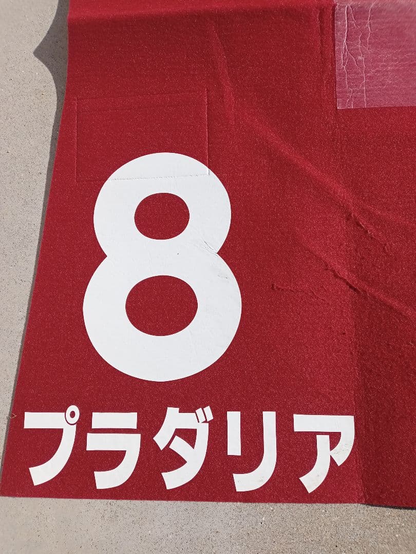 競走馬ゼッケン(プラダリア号)